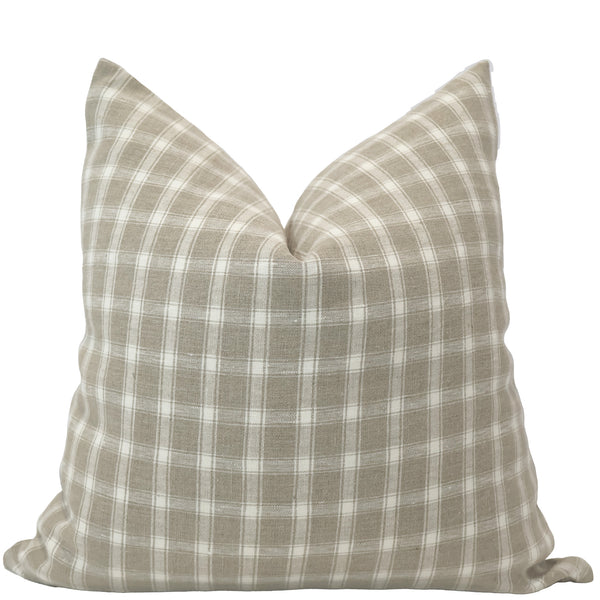 Woven Plaid | Linen Pillow Cover