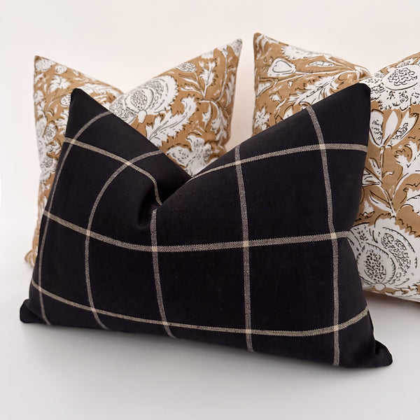 Hawthorn & Black Plaid Pillow Cover Set (ON THE SHELF)