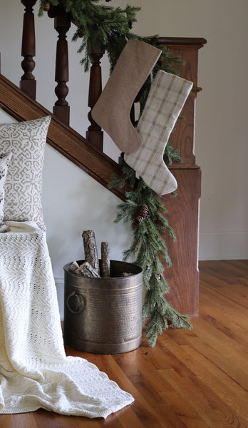 Willow | Small Minimal Christmas Stocking