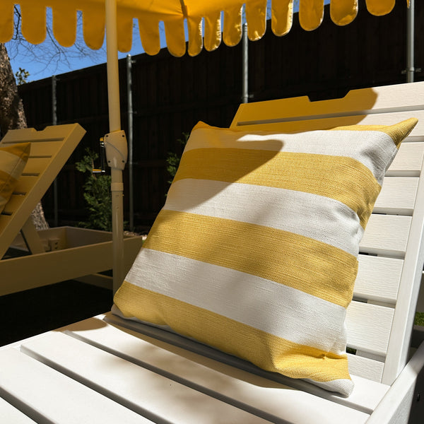 Cabana Yellow | Outdoor Pillow Cover