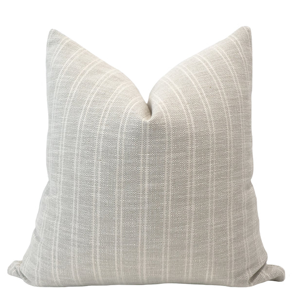 Textured Stripe | Gray Pillow Cover