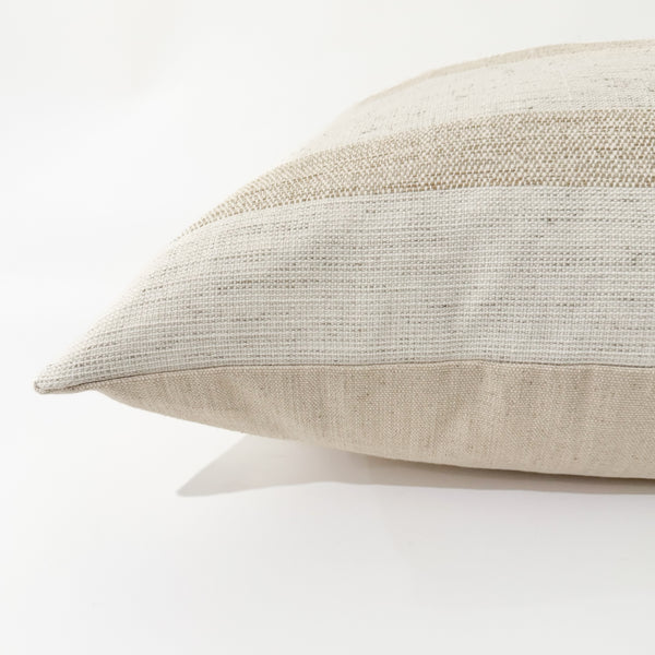 Reflection Stripe | White Pillow Cover