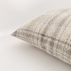 Calm Cream Plaid Pillow Cover