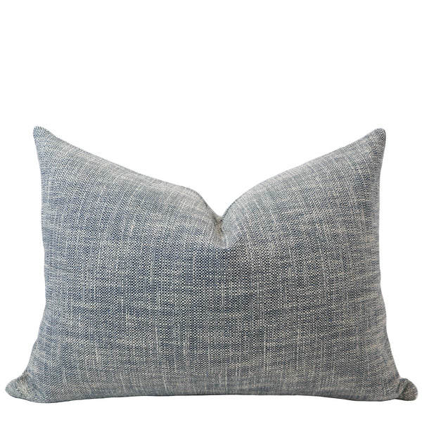 Distressed Woven | Blue Pillow Cover