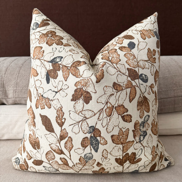 Cottage Stems | Maple & Blue Pillow Cover