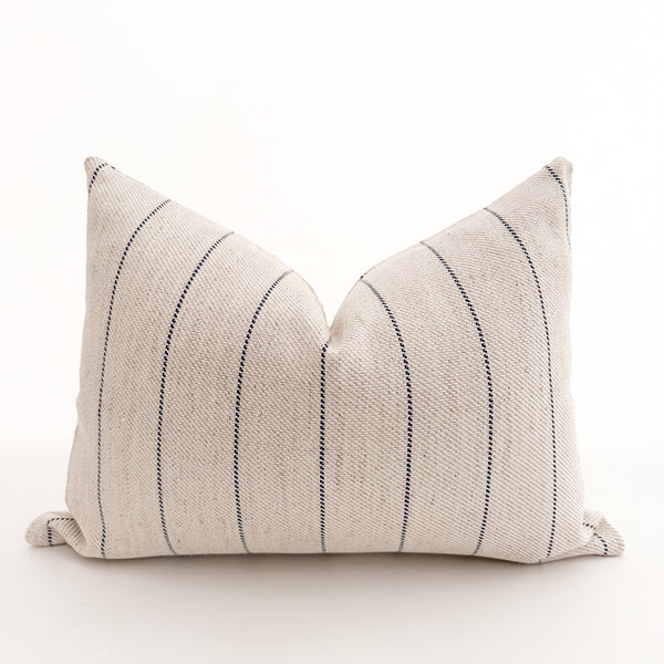 Antique Stripe | Blue Pillow Cover