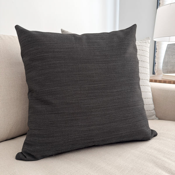 Warm Black Indoor/Outdoor Pillow Cover