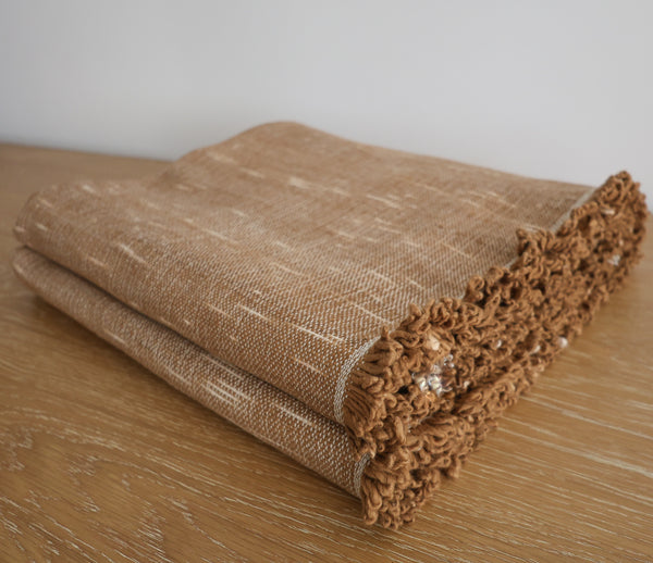 Loomed Weighted  Blanket |Rust