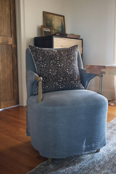 Shadow & Bloom Block Print Pillow Cover