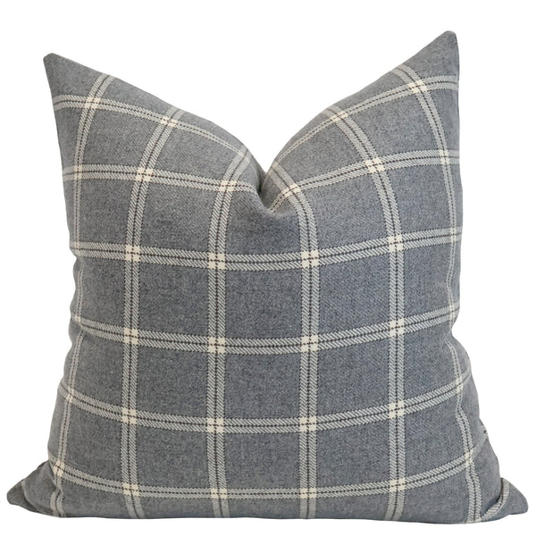 Fog Stone Check Pillow Cover size 18"x18"