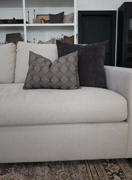 Noir Trellis Pillow Cover