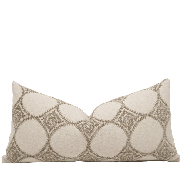 Ivory Trellis Pillow Cover