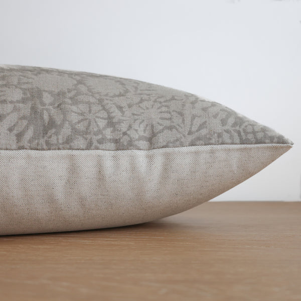 Quiet Meadow Block Print Pillow Cover