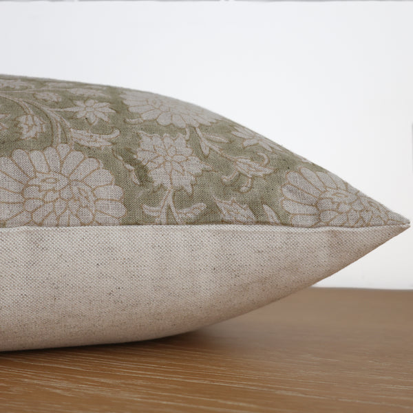 Willow Garden Block Print Pillow Cover