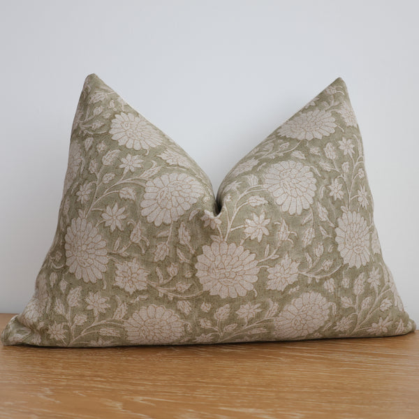 Willow Garden Block Print Pillow Cover