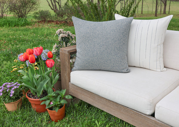 Loom Azure Indoor/Outdoor Pillow Cover