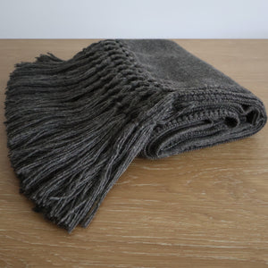 Alpaca Throw | Cool Charcoal