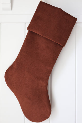 Dark Red Velvet Christmas Stocking | Heritage Design