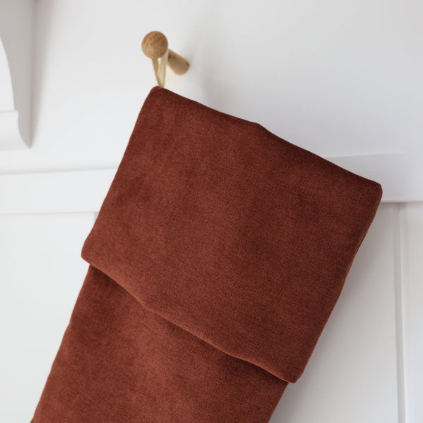 Dark Red Velvet Christmas Stocking | Heritage Design