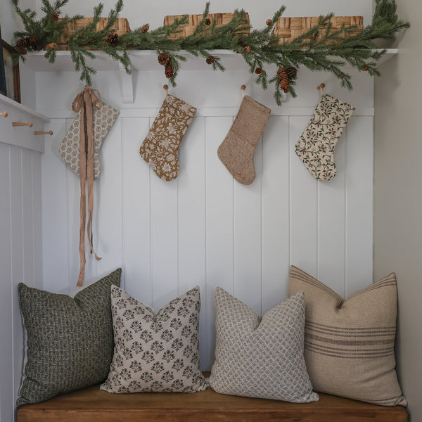 Wabi Neutral | Boho Christmas Stocking