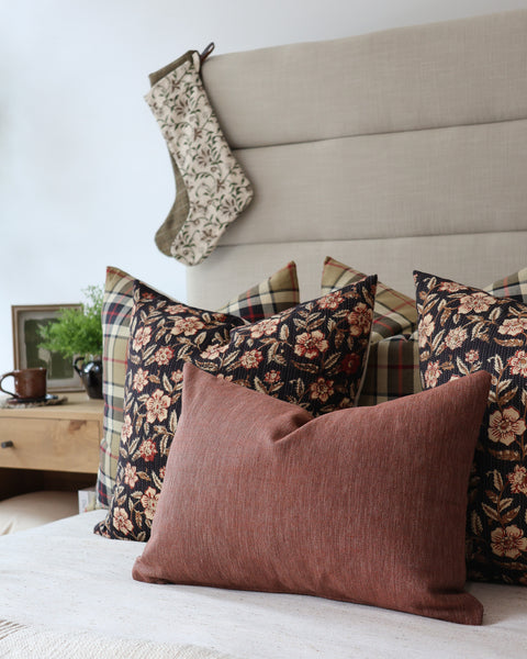 Evelyn Rose Block Print Pillow Cover