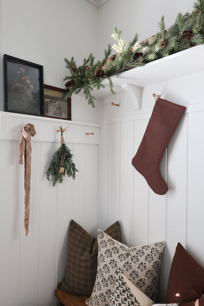 Pumpernickel Christmas Stocking | Large Minimal Design