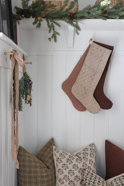 Pumpernickel Christmas Stocking | Large Minimal Design