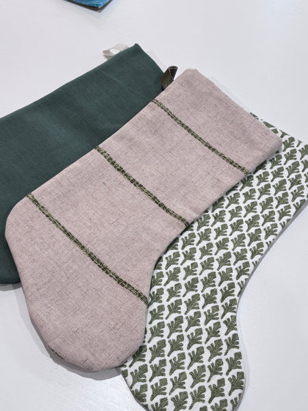 Boho Stocking Greens Set Of Three