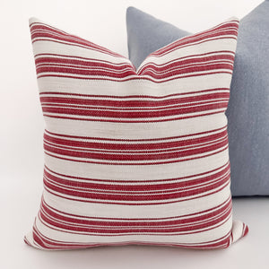 Bobbie Red Outdoor Pillow Cover (ON THE SHELF)
