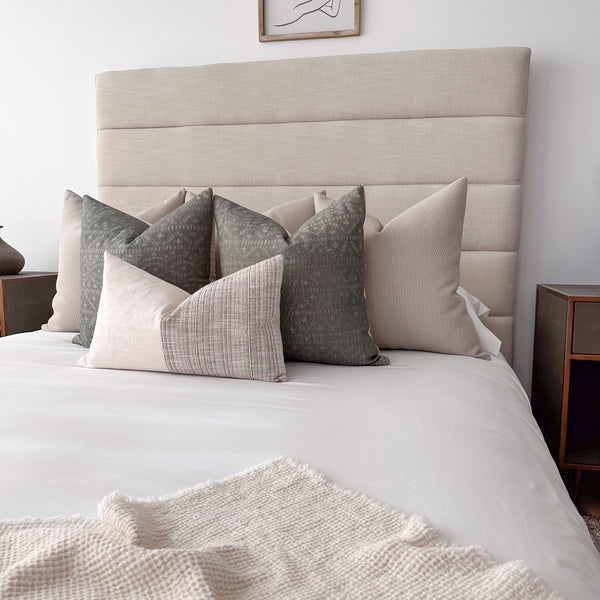 Mod Brown Linen Pillow Cover