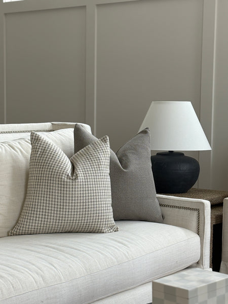 Gentleman's Checkered Plaid Pillow Cover