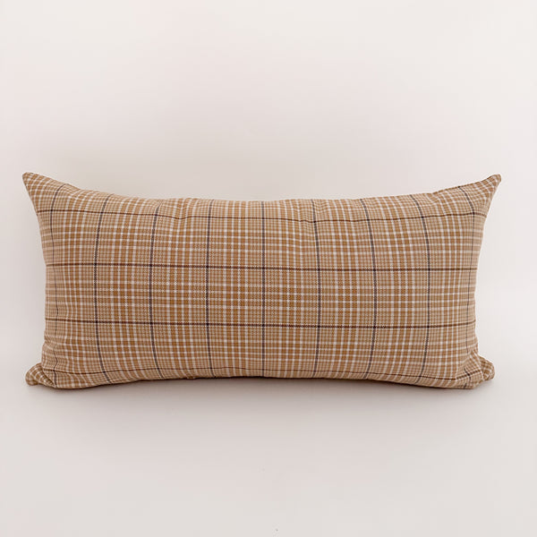 Butterscotch Plaid Pillow Cover (ON THE SHELF)