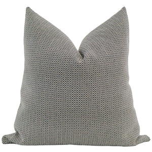 Wavy Black Pillow Cover