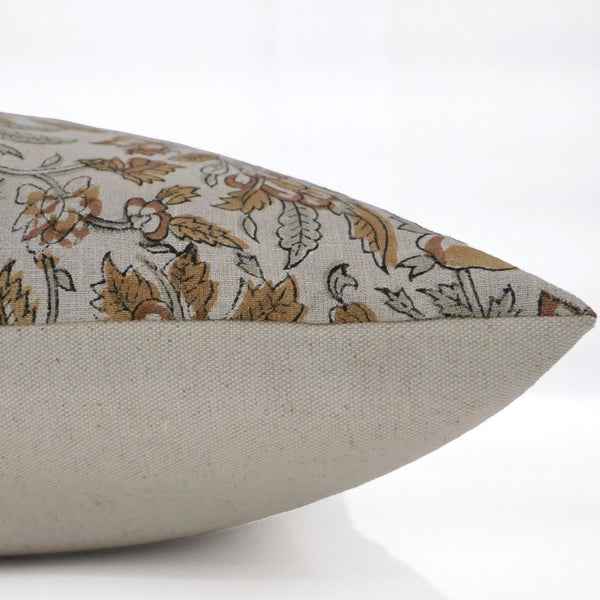 Fall Bloom | Sage Block Print Pillow Cover