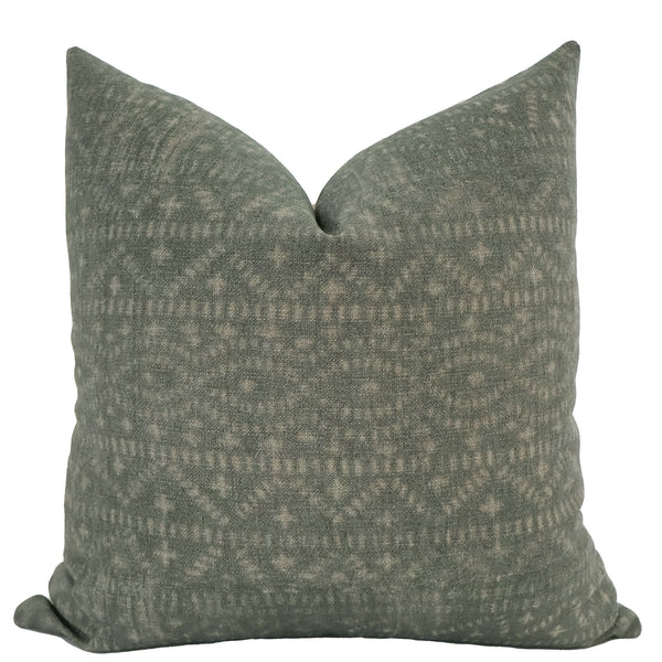 Elias | Gray Green Pillow Cover