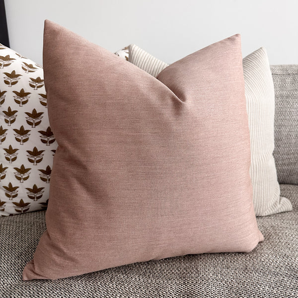 Seashell Pink Indoor/Outdoor Pillow Cover