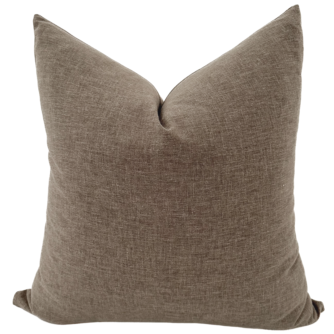 Liman | Washed Chocolate Pillow Cover