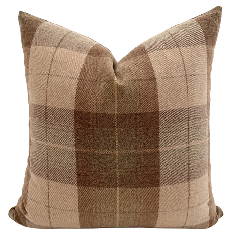 MacCarg Wool Plaid Pillow Cover