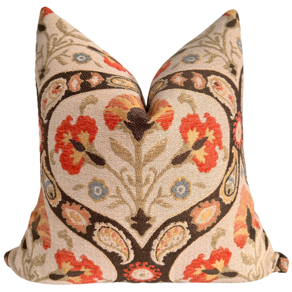 Medallion Floral Pillow Cover