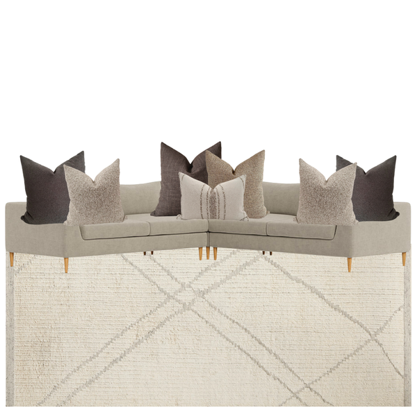 Sectional Pillow Combo 'Modern Earth'