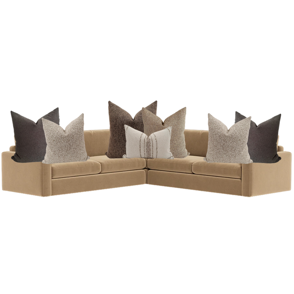 Sectional Pillow Combo 'Modern Earth'