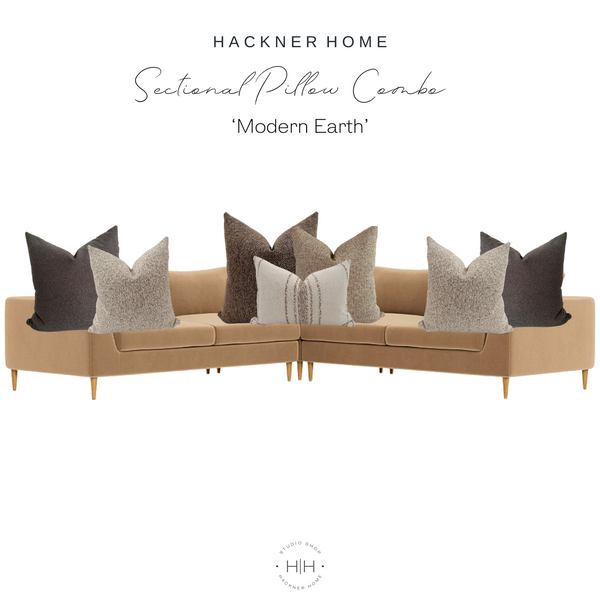 Sectional Pillow Combo 'Modern Earth'