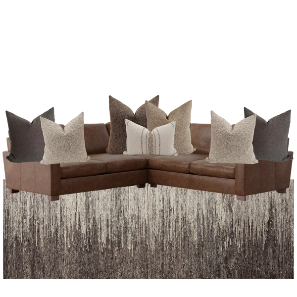 Sectional Pillow Combo 'Modern Earth'
