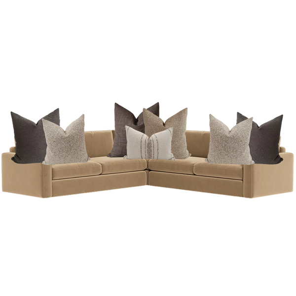 Sectional Pillow Combo 'Modern Earth'
