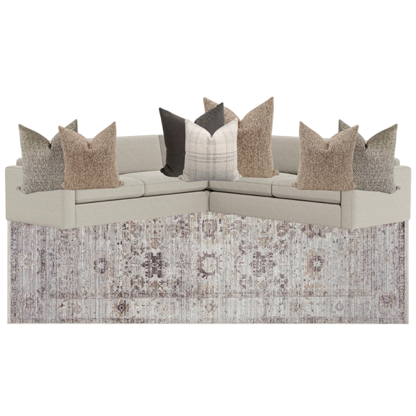 Sectional Pillow Combo 'Warm & Cozy'