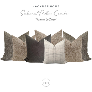 Sectional Pillow Combo 'Warm & Cozy'