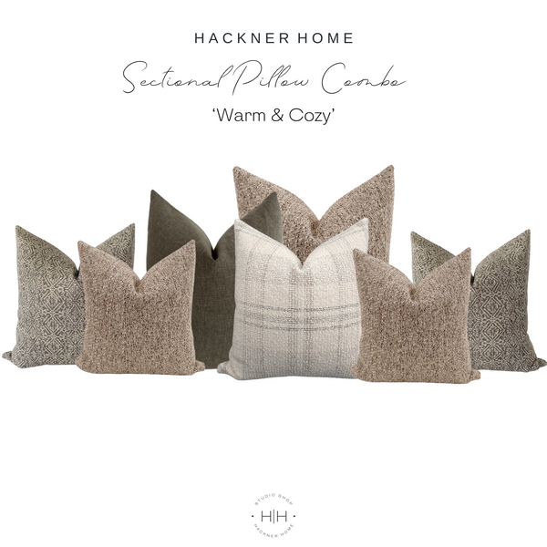 Sectional Pillow Combo 'Warm & Cozy'