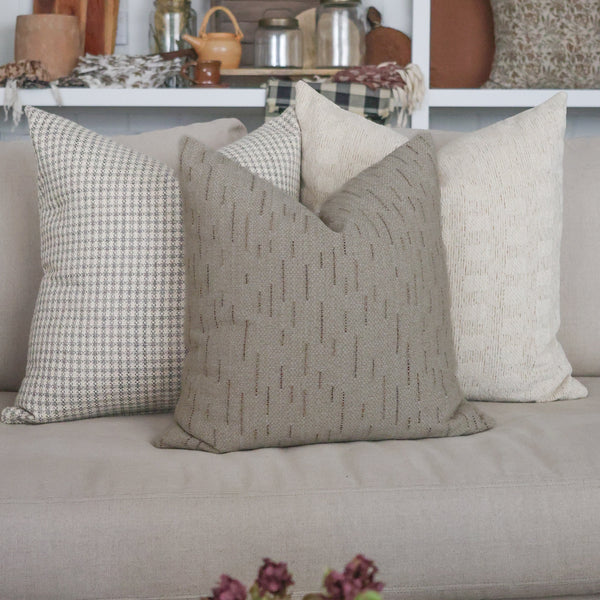 Natural Elegance Taupe Pillow Cover