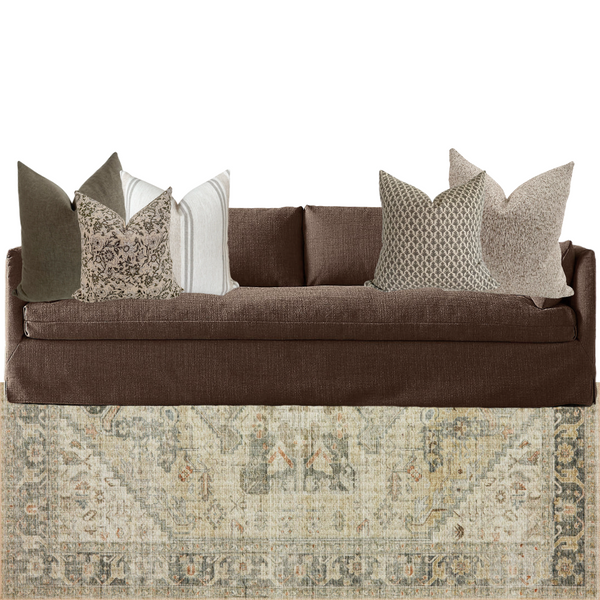 Sofa Pillow Combo 'Olive Harmony'