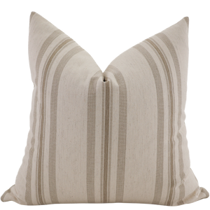 Perennial Stripe | Brown Pillow Cover